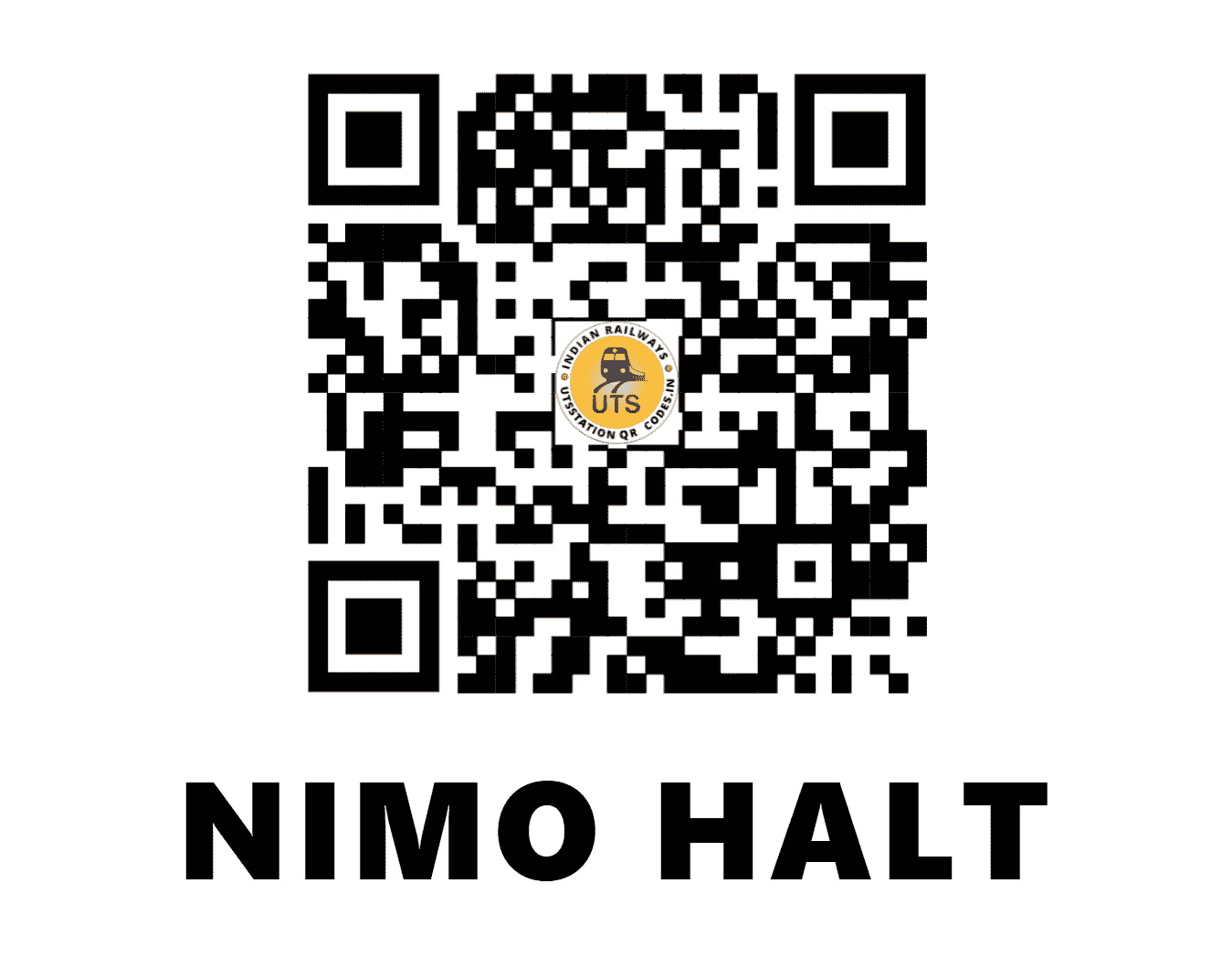UTS QR Code for NIMO HALT - NMF (ER - WEST BENGAL)